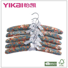 Young style Set of 5pcs cotton padded clothes hanger for women